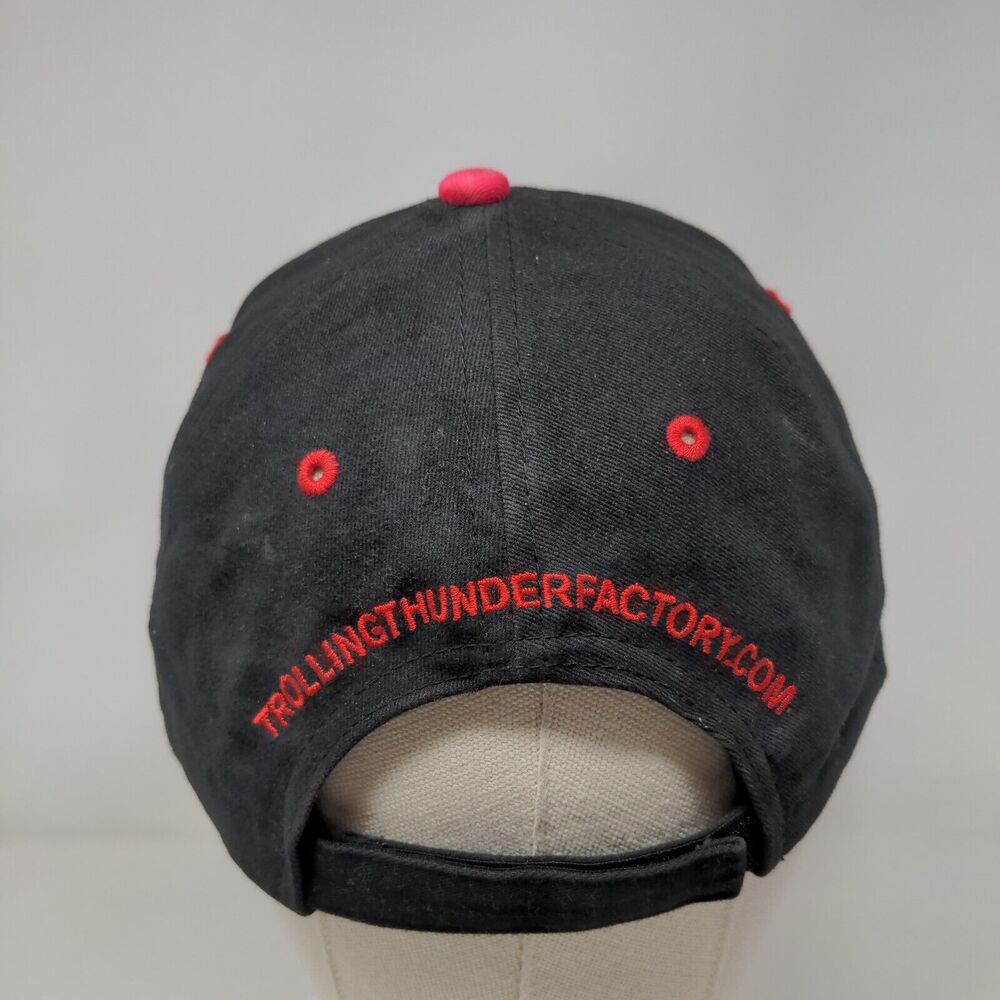 Enersys Trolling Thunder Odyssey Strapback Hat Black Osfa Embroidered 6 Panel View 5